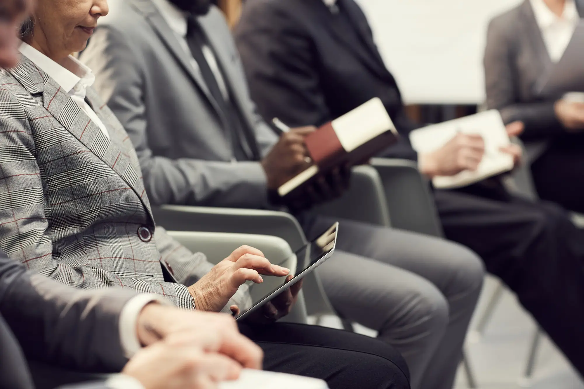 Studying business development issues at conference