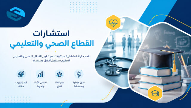 استشارات القطاع الصحي والتعليمي