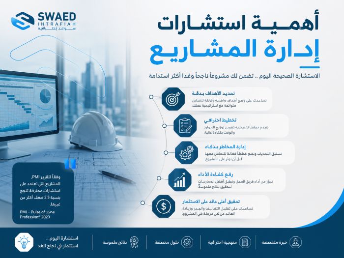 اهمية استشارات إدارة المشاريع 