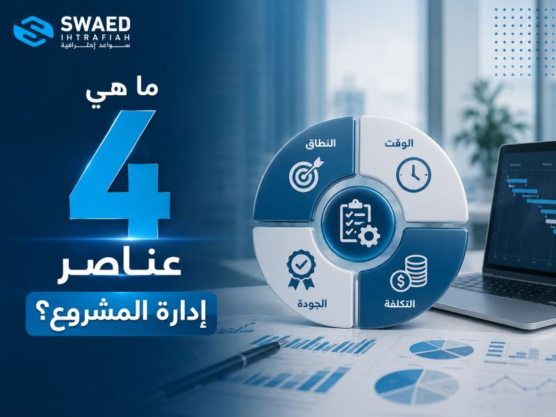 ما هي 4 عناصر إدارة المشروع؟ كيف تخطط مشروعك وتحقق أهدافه بنجاح